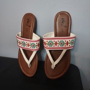 Rue 21 Etc! Aztec Print Sandals Size 7/8 M